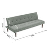 Modern Fabric 3 Seater Sofa Recliner Sleeper Sofa Bed Single With Solid Wood Leg
