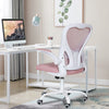 Pink Mesh Office Chair Ergonomic Computer Desk Seat Swivel Armchair 30° Rocking