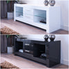 Modern 160cm TV Unit Cabinet Stand High Gloss Doors Entertainment Free RGB LED