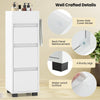 Bathroom Floor Cabinet Space-saving Bathroom Storage Cabinet w/3 Drawers
