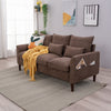 Panana Linen Fabric 2 & 3 Seater Sofa Couch with Wood Legs 3 Colours