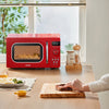 COMFEE Retro Digital Microwave Oven 800W 20L W/ 8 Auto Menus 5 Cooking Power