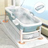 Lidded Bathtub Folding Portable BathTub Adult Kids Warm Spa Soaking Barrel Bucke