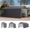 Outdoor Storage Shed Equipment Shelter Cover Bicycle PE Waterproof Steel Frame
