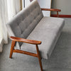 Solid Wood Frame Scandi Fabric Tub Armchair Padded Single Sofa Couch Loveseat UK