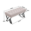 Upholstered Bench Long Dining Chair Bedroom Bed End Stool Side Lounge Footstool