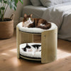 2-Level Cat House Pet Cat Bed Bunk Sleeping Snuggle Condo House Fluffy Cushion