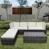 Rattan Garden Furniture Corner Sofa Set+Glass Coffee Table Patio Outdoor Lounge