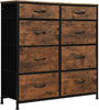 Vintage Brown Chest of Drawers Bedroom Furniture Storage Bedside 8 Drawers