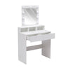 Dressing Table With 2 Drawers 9 LED Bulbs Mirror Vanity Bedroom Tables Desk