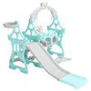 2-in-1 Kids Slide and Swing Climber Set Toddler Baby Swing Seat with Story&Music