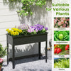100 x 40 x 80 cm Outdoor Standing Gardening Box w/ Legs-Black