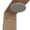 Garden Shower, Shower with Slatted Base, Steel Frame, Patio Shower for P3C5