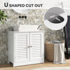 Under Sink Cabinet Freestanding Bathroom Vanity Cabinet w/ 2 Shutter Doors
