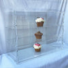 3-Tier Acrylic Bakery Pastry Display Case Cabinet Cakes Donuts Cupcakes Pastries