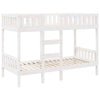 Bunk Bed White 90x200 Solid Wood Pine C1Q1