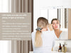 LED Bathroom Cabinet Mirror Wall Mounted 3 Doors Storage Cupboard Glass Shelf