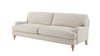 Dusk Hampshire Beige Textured Weave Traditional 3 Seater Sofa RRP £825