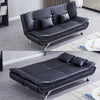Leather 3 Seater Sofa Bed Couch 2 IN 1 Convertible Sofa Recliner Sleeper Bed New