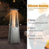 Patio Gas Heater Portable Tabletop Propane Burner w/ Reflective Cover & Pad