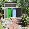 Lockable Plastic Wheelie Bin Storage Store Cover Garden Rubbish Dustbin Shed