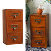 Wooden Small Chest of 3 Drawers Storage Cabinet Desktop Tidy Organizer Box Case
