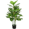 Artificial Evergreen Tree Fake Plant in Pot Indoor Outdoor Decor