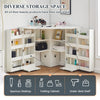 Corner Dressing Table Workstation Foldable Shelf Storage Display Desk Cupbpard