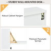 Wall-mounted Computer Desk Space Saving Floating Writing Desk Laptop Workstation