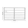 Galvanised Field Farm Entrance Security Gate Dog Lamb Safe Barrier Gates 3-12ft