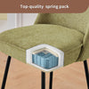 2X Breakfast Bar Stools Thickened Pad Linen Dining Chairs for Counter Kitchen