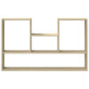 Wall Shelf Sonoma Oak 99x15x60 cm Engineered Wood