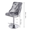 Crushed Velvet Bar Stools Gas Lift Breakfast Barstool Swivel Chairs Kitchen Pub