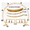 Oversize Large Round Wedding Arch Backdrop Stand Double Hoop Party Drapery Frame