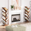 Bookcase Tree Bookshelf Tall Floor Standing Book Shelf 34 x 20 x 116 cm