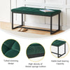 Green Velvet Padded Bed Bench Dining Bench Ottoman Stool Living room Modern