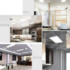 Slim 72W LED Ceiling Light Bright Down Panel Wall Supermarket Shop Home Lamp