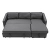 Lounge Sectional Sofa Set Living Room Chaise Couch 4 Seater w/ Storage Ottoman