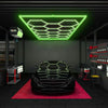 14Hex Hexagon RGB LED Lighting Car Detail Van Gym Home Garage Workshop Wall Lamp