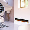 White 60'' Electric Fireplace LED Flames Inset Wall/Freestand Heater with Remote