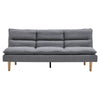 Modern Linen Grey Upholstered 3 Seater Sofa Bed Recliner Sofabed Sleeper Sofas