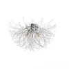 Modern Crystal Ceiling Lights Fireworks Flush Mount Chandelier Living Room Lamp