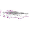 Bed Frame 120x200 Solid Wood Pine Z0T8