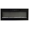 Modern 40 inch Electric Fireplace Mounted Inset/Wall Fire Logs& Crystal Fuel Bed