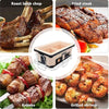 Portable Japanese BBQ Grill,Indoor/Outdoor Tabletop Charcoal BBQ w/Adjust Vent