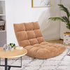 Padded Gaming Sofa Chair with Back Support for Adults and Teens-Apricot