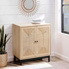2 Doors Bohemian Storage Cabinet Freestanding Buffet Cabinet Storage Organizer