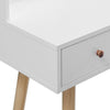 Modern Dressing Table with LED Lights Mirror White Vanity Make up Desk