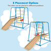 6-in-1 Indoor Jungle Gym Montessori Climber Playset-Blue