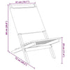 Folding Garden Chairs 6 pcs Anthracite Fabric and Solid Wood S2Z3